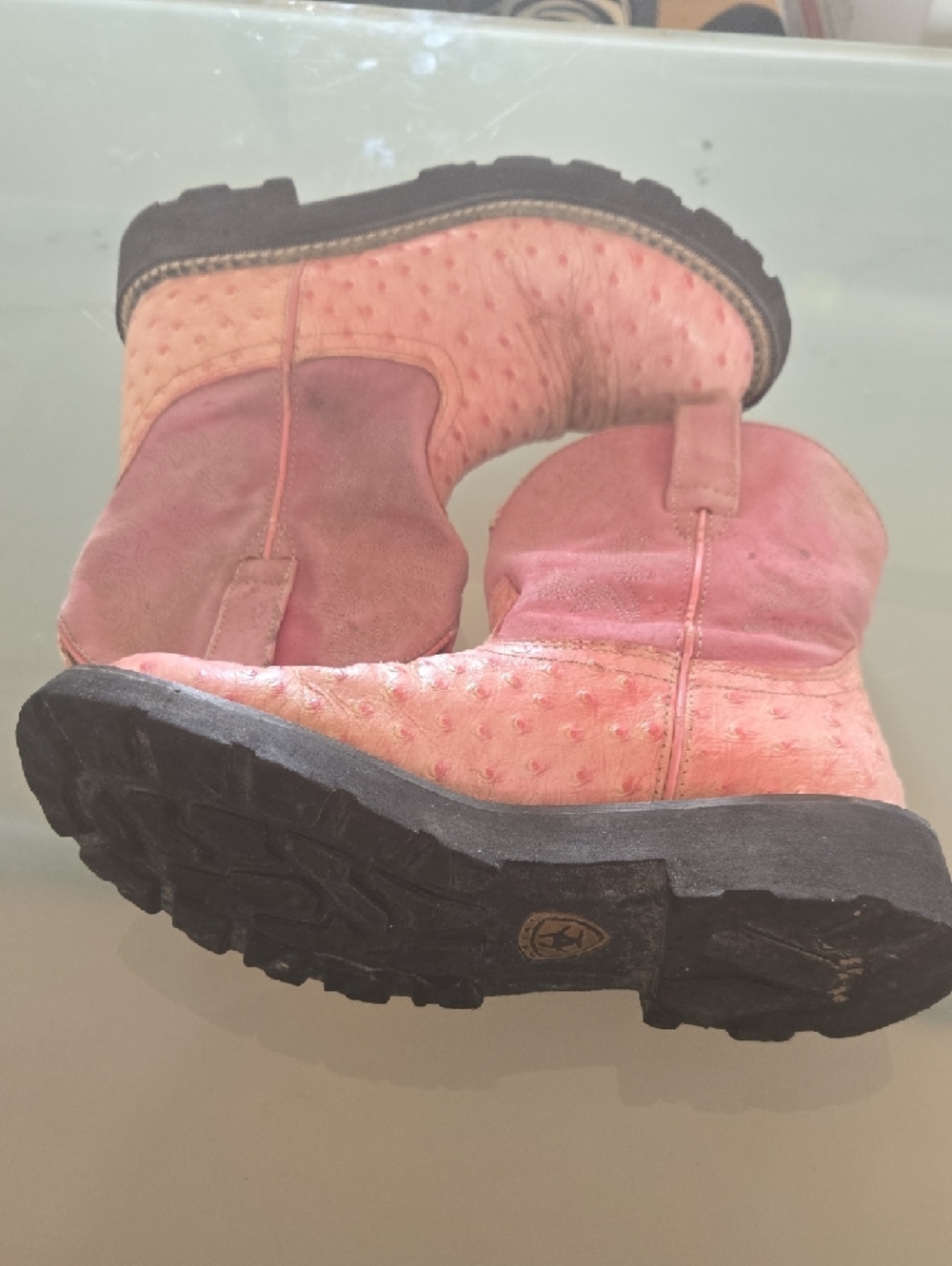 Ariat Pink Women's Western Pull-On Heeled Boots - Picture 6 of 11